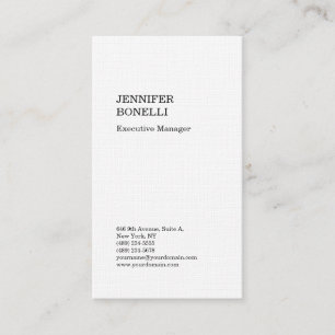 Premium linne minimalistisk modern chic visitkort