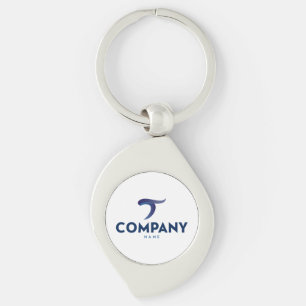Premium Logotyp Keychain (Premium-nyckelkedja i Me Swirl Silverfärgad Nyckelring