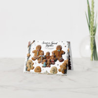 Premium Lyx Gingerbröd Familj Söt & Kryddad