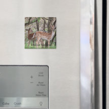 Premium Magnet för Fläckig Hjort Vilda Djur