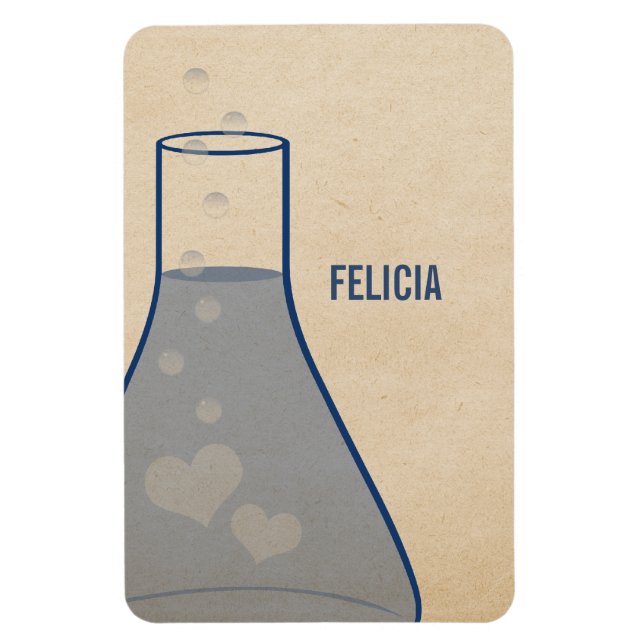 Premium-magnet för Whimsiaker, blå Magnet (Vertikal)