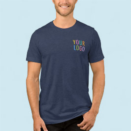 Premium Manar's Navy Blue T-Shirt Business Logotyp