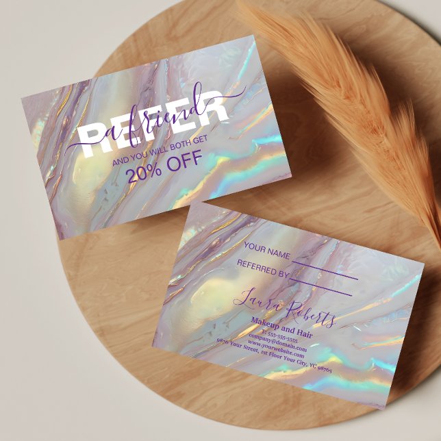 Premium Marmor Professionell Design Rabattkort (Skapare uppladdad)