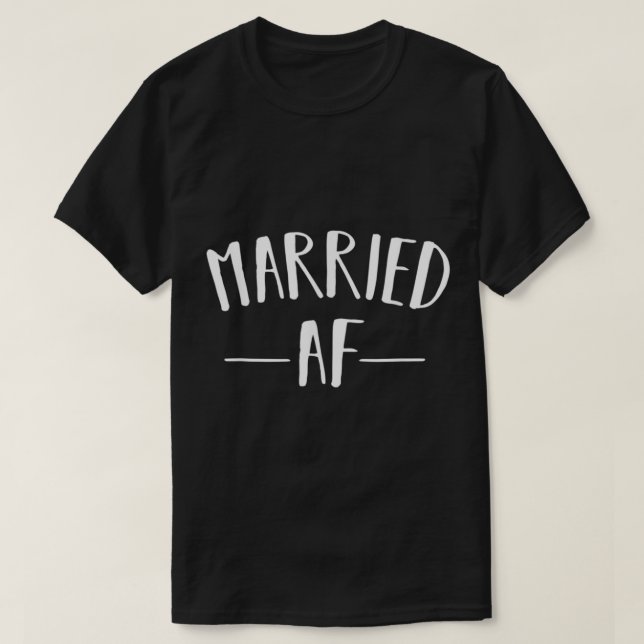 Premium Married AF Marriage Relationship Status Gi T Shirt (Design framsida)