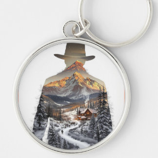 "Premium Metal Keychain – Sleek, Durable & Stylish Rund Silverfärgad Nyckelring