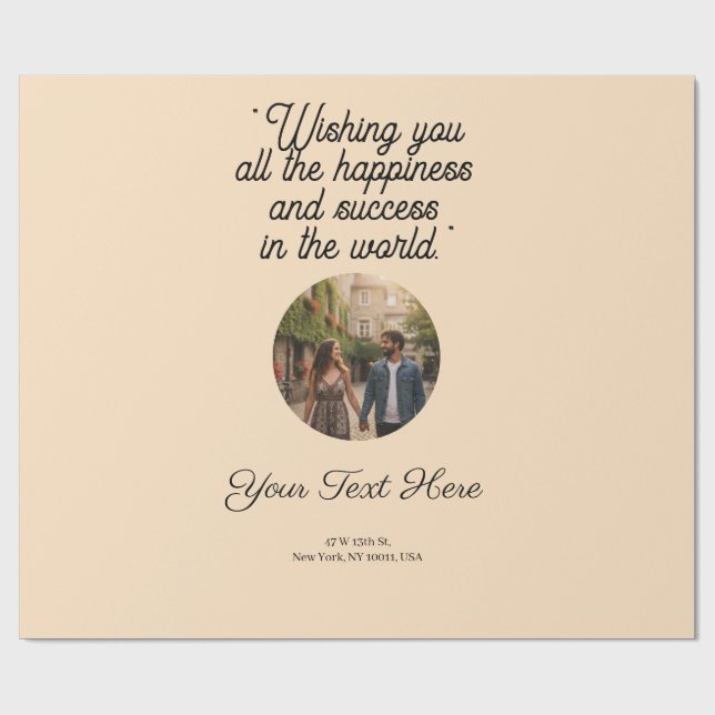 Premium One Color Gift Wrap - Custom Solid Paper Presentpapper (Platt)