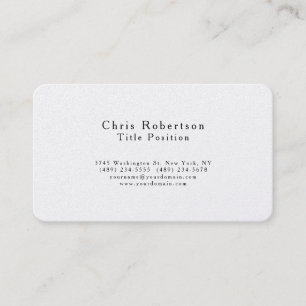 Premium Pärla Svart Vitt Charmerande Minimalistisk Visitkort