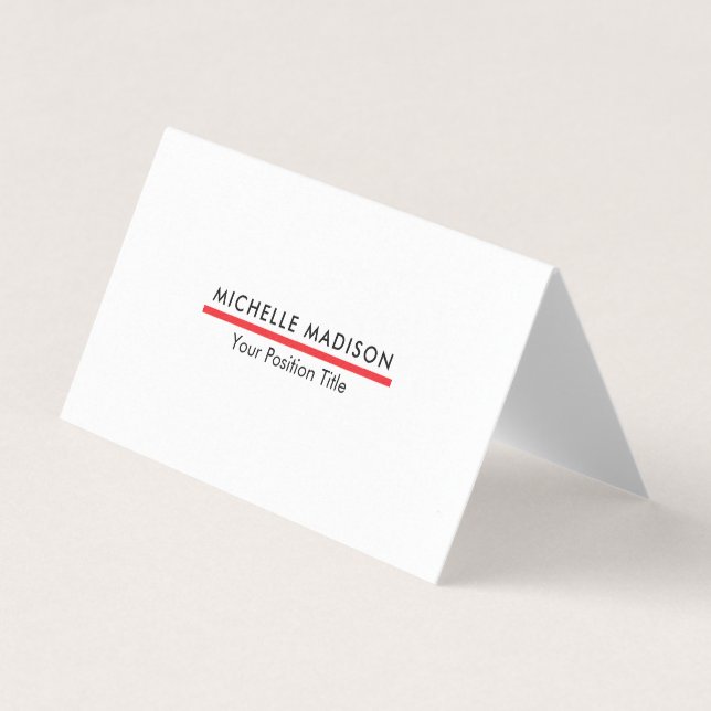 Premium Pärla Trendig Minimalistisk Professionell  Visitkort (Framsida)
