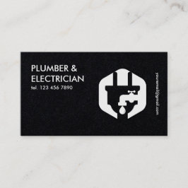 Premium Plumber & Electrician Visitkort