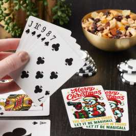 Premium Poker Spelkort Jul Tomte