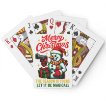 Premium Poker Spelkort Jul Tomte