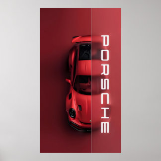 Premium-PORSCHE-muren Poster konst för hem och kon