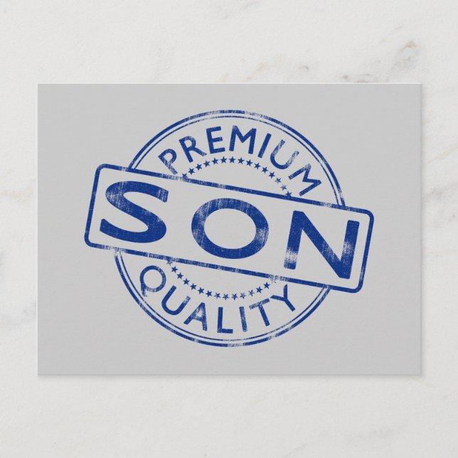 Premium Quality Son Vykort (Framsida)