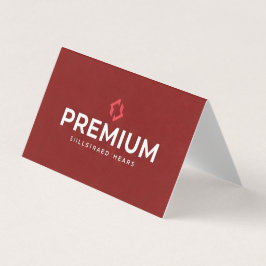 Premium Red Business Visitkort