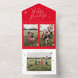 Premium Red Multi Photo Starry Nattjul