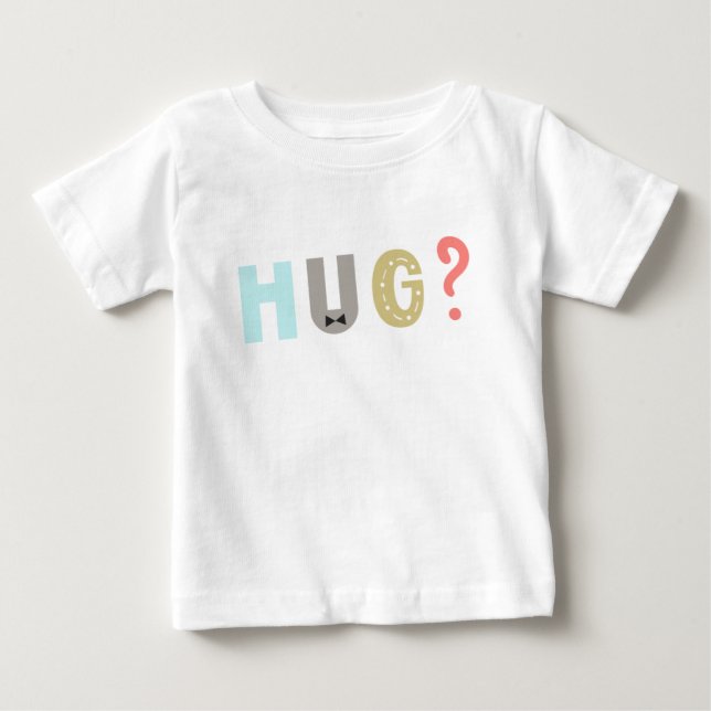 Premium-retro | HUG ME | Unik T Shirt (Framsida)