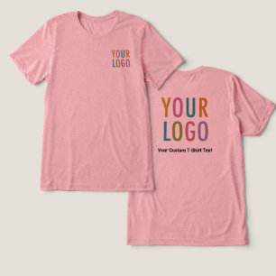 Premium Rosa Mauve T-Shirt Anpassningsbar Logotyp