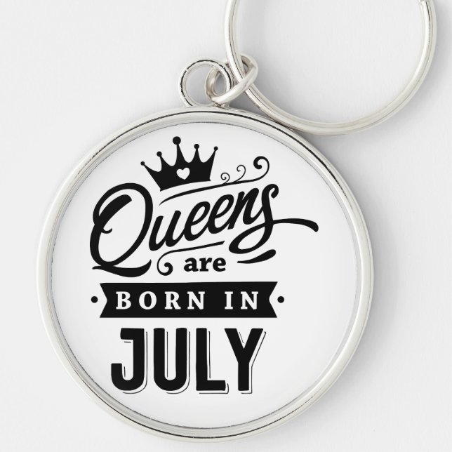 Premium Round Keychain Rund Silverfärgad Nyckelring (Framsidan)