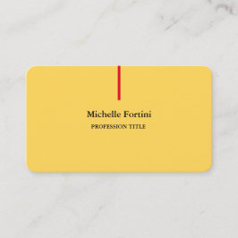 Premium Silke-Elegant - minimal Gult Visitkort