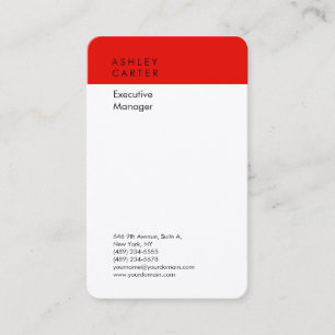 Premium silke elegant, vit, minimalistisk modern visitkort