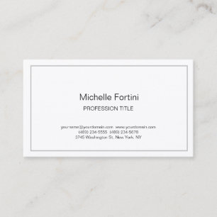 Premium Silke-Eleganten enkel minimalistisk enkel Visitkort
