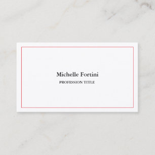Premium Silke-Eleganten enkel minimalistisk enkel Visitkort