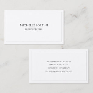 Premium Silke-Eleganten enkel minimalistisk enkel Visitkort