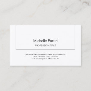 Premium Silke-Eleganten enkel minimalistisk enkel Visitkort