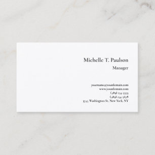 Premium Silke - minimalistisk modern Visitkort