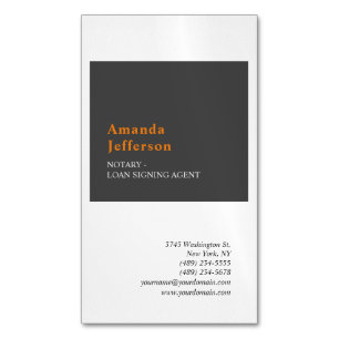 Premium Silke Modern Minimalistisk Professionell, Magnetiska Visitkort