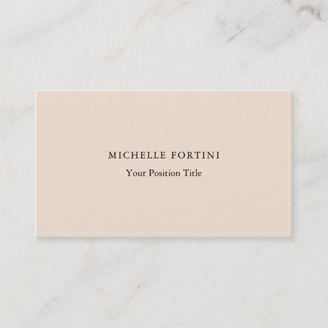 Premium Silke Trendig - minimalistisk Professionel Visitkort (Framsida)