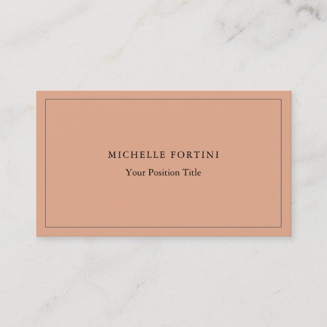 Premium Silke Trendig - minimalistisk Professionel Visitkort (Framsida)