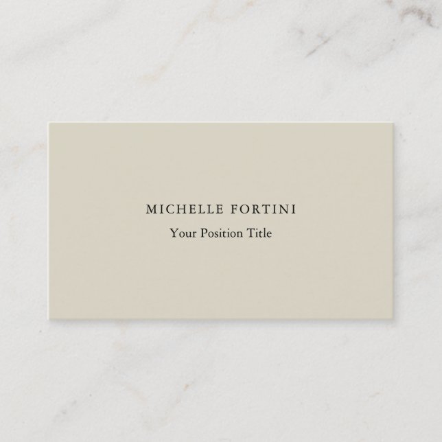Premium Silke Trendig - minimalistisk Professionel Visitkort (Framsida)