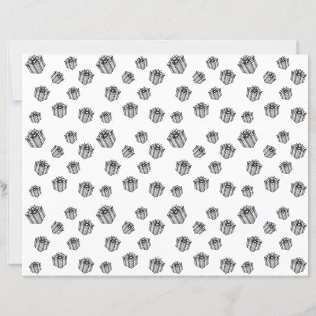 Premium Silver Gift Boxes Elegant Holiday Party (Framsida)