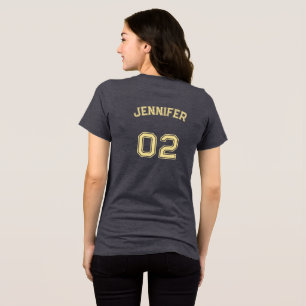 Premium Soft Player Namn Jersey Number Womens T Shirt
