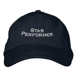 Premium Star Utövare Justerbar Marin Arbetsplats Broderad Keps