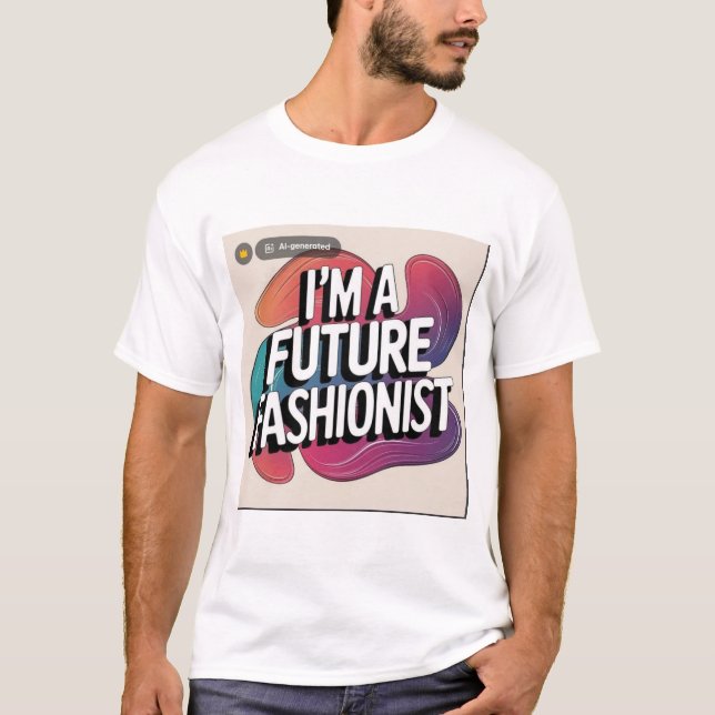 Premium svart bomullst-shirt för män – Bekväm T Shirt (Framsida)