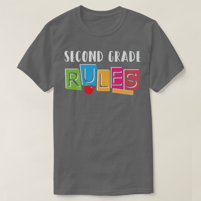 Premium T-Shirt för andra Klass-Back to school (Design framsida)