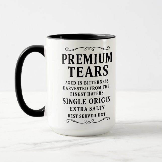 Premium Tårar™ Luxury Parody Mugg (Vänster)
