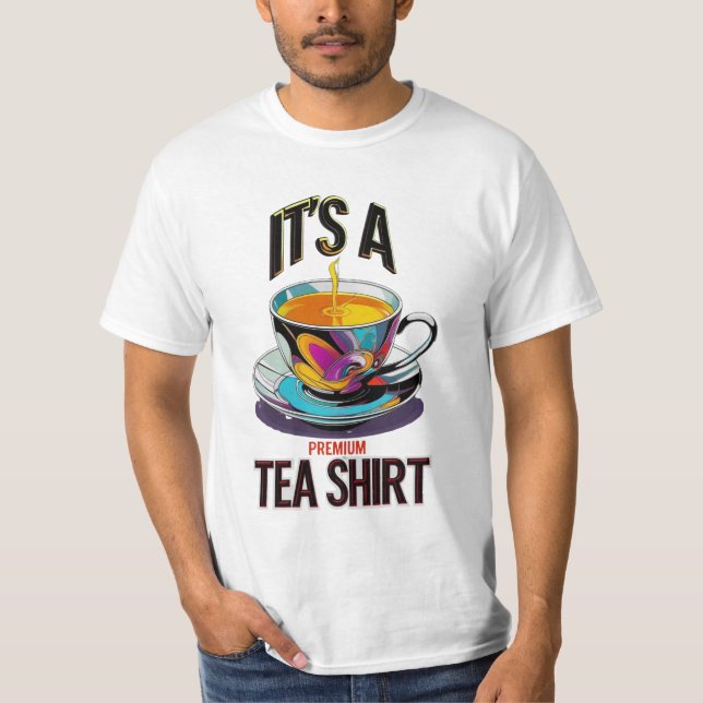 Premium Tea Shirt T Shirt (Framsida)