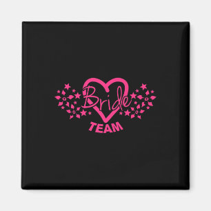 Premium Team Bride Groom Bride Bröllopsfest Tee Magnet
