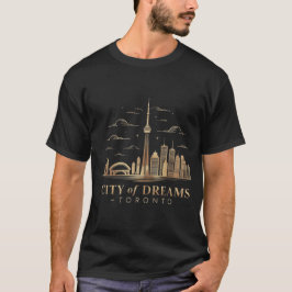 Premium Toronto - Djupblå & Guld T Shirt