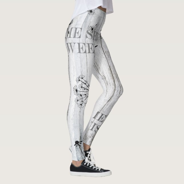 Premium vita leggings | Smidig, andningsbar och fl (Höger)