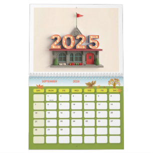 Premium Wall Calendar 2025 - Snyggt och funktioner Kalender