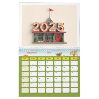 Premium Wall Calendar 2025 - Snyggt och funktioner Kalender
