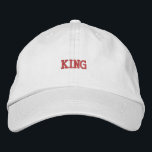 Premium White-Hat med Kung Text Pure Peace Broderad Keps<br><div class="desc">Denna förstklassiga bomull,  som visar elegant "Kung"-textbroderier för ett raffinerat stil.</div>