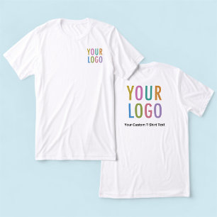 Premium White T-Shirt Anpassningsbar Logotyp Unise