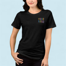 Premium Women's Black T-Shirt Anpassningsbar Compa