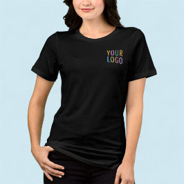 Premium Women's Black T-Shirt Anpassningsbar Compa