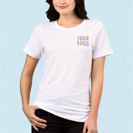Premium Women's White T-Shirt Anpassningsbar Busin